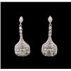 Image 1 : 2.59 ctw Diamond Earrings - 14KT White Gold