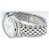 Image 3 : Rolex Stainless Steel Diamond and Ruby DateJust Men's Wristwatch