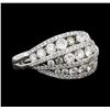 Image 1 : 2.02 ctw Diamond Ring - 18KT White Gold