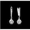 Image 1 : 0.73 ctw Diamond Earrings - 14KT White Gold