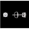 Image 2 : 0.68 ctw Diamond Stud Earrings - 14KT White Gold