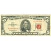 Image 1 : 1963 $5 VG/XF Red Seal Note