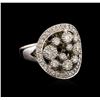 Image 1 : 14KT White Gold 0.81 ctw Diamond Ring