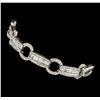 Image 2 : 3.03 ctw Diamond Bracelet - 14KT White Gold