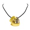 Image 1 : Petal Crystal Pendant Necklace - Rhodium Plated