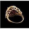 Image 3 : 8.79 ctw Ruby and Diamond Ring - 14KT Yellow Gold