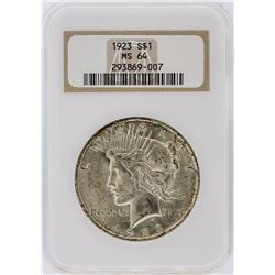 1923 NGC MS64 Peace Silver Dollar