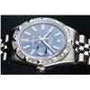 Image 2 : Rolex Stainless Steel Blue Diamond DateJust Men's Watch