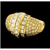 Image 1 : Diamond Ring - 18KT Yellow Gold