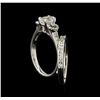 Image 3 : 1.49 ctw Diamond Wedding Ring Set - 18KT White Gold