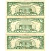 Image 2 : 1963 $5 VG/XF Red Seal Note Lot of 3