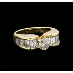 1.54 ctw Diamond Ring - 14KT Yellow Gold