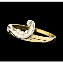 14KT Two Tone High Polish Ring