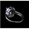 Image 3 : 2.12 ctw Tanzanite and Diamond Ring - 14KT White Gold