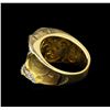 Image 3 : 14KT Two-Tone Gold 0.86 ctw Diamond Ring