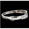 Image 2 : 2.62 ctw Diamond Bangle Bracelet - 18KT White Gold