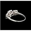 Image 3 : 14KT White Gold 1.05 ctw Diamond Ring