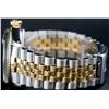 Image 8 : Rolex Two-Tone Black Diamond DateJust  Men's Watch