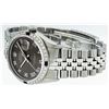 Image 8 : Rolex Stainless Steel Dark Rhodium Roman Sapphire DateJust Men's Watch