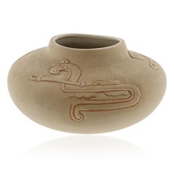 Limited Edition Mexican Hieroglyph Bowl by Olga Ponce Furginson 28/50