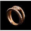 Image 4 : 14KT Rose Gold 0.96 ctw Diamond Ring