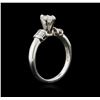 Image 3 : 0.50 ctw Diamond Ring - Platinum