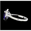 Image 3 : 1.72 ctw Tanzanite and Diamond Ring - 14KT White Gold