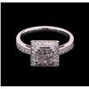 Image 1 : 1.07 ctw Diamond Ring - 14KT White Gold