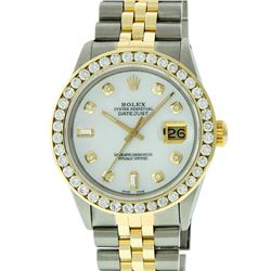 Rolex Two Tone 3.00 ctw Diamond DateJust Men's Watch