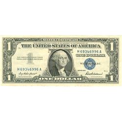 $1 XF/AV Silver Certificate Currency