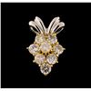 Image 1 : 0.60 ctw Diamond Pendant - 18KT Yellow and White Gold