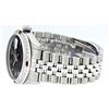 Image 5 : Rolex Stainless Steel Black Roman Diamond and Ruby DateJust Men's Watch