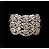 Image 2 : 14KT White Gold 1.50 ctw Diamond Ring