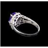 Image 3 : 14KT White Gold 2.56 ctw Tanzanite and Diamond Ring