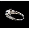 Image 3 : 14KT White Gold 1.29 ctw Fancy Blue Diamond Ring