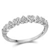 Image 1 : 0.10CT Diamond Anniversary 10KT Ring White Gold