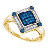 Image 1 : 0.25CT Diamond Micro-Pave 10KT Ring Yellow Gold