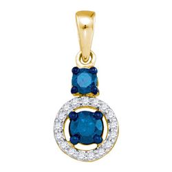 0.50CT Diamond Anniversary 10KT Pendant Yellow Gold