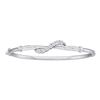 Image 1 : 0.25CT Diamond Fanuk 14KT Bangle White Gold
