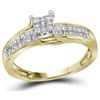 Image 1 : 0.50CT Diamond Invisible 14KT Ring Yellow Gold