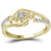 Image 1 : 0.05CT Diamond Mom 14KT Ring Yellow Gold