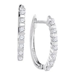 0.25CT Diamond Anniversary 10KT Earrings White Gold