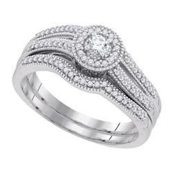 0.33CT Diamond Bridal 10KT Ring White Gold
