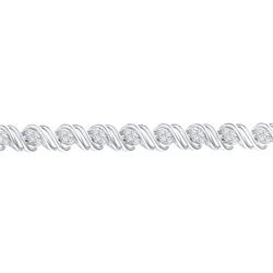 1CT Diamond Anniversary 10KT Bracelet White Gold