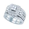 Image 1 : 2.0CT Diamond Bellagio 14KT Ring White Gold