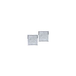 0.05CT Diamond Micro-Pave 10KT Earrings White Gold