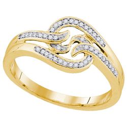 0.10CT Diamond Anniversary 10KT Ring Yellow Gold