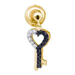 0.15CT Diamond Key 10KT Earrings Yellow Gold