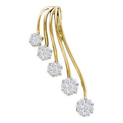 0.50CT Diamond Anniversary 14KT Pendant Yellow Gold