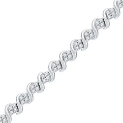 1.0CT Diamond Anniversary 10KT Bracelet White Gold